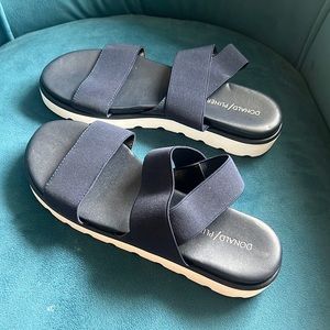 Donald J Pliner Navy Sandals